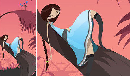 Showcase of Feminine Illustrations - Luke Feldman