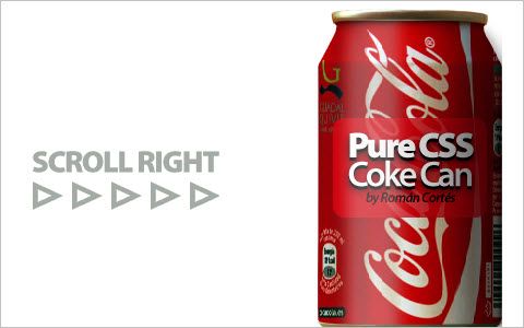  Rolling a coke can around with pure CSS