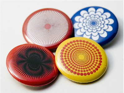 Pins, Badges and Buttons - Radial Pattern buttons