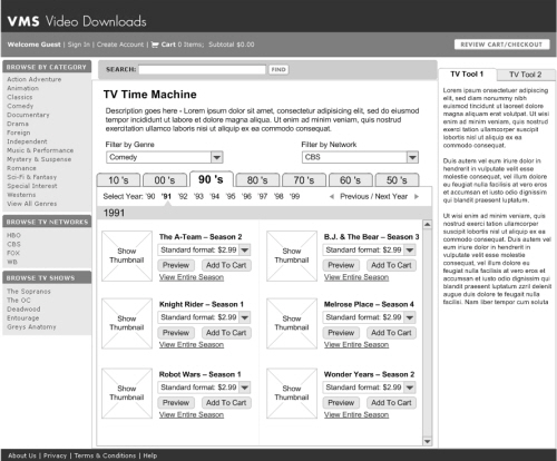 Examples of medium fidelity prototypes