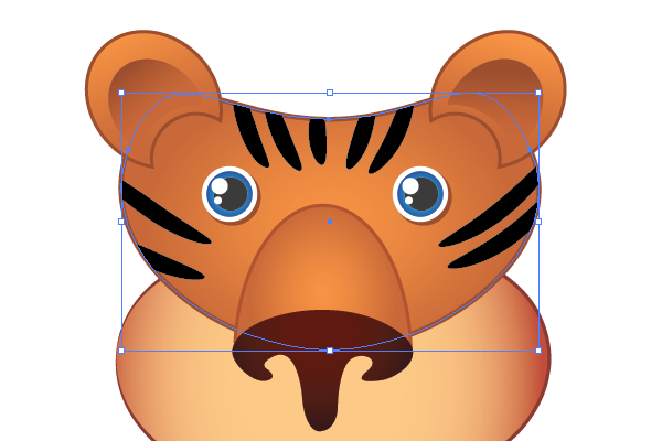 Tiger pattern, making clipping mask1