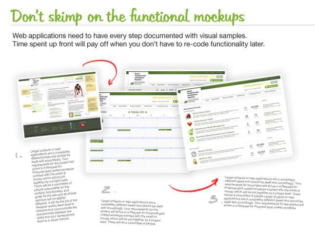 Don't skimp on functional mockups