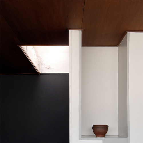 A Picture of a niche in Le Corbusier's home