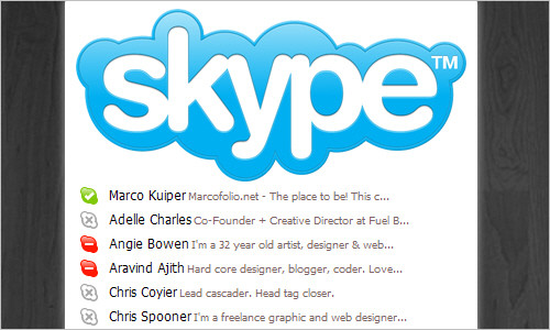 The Mac-style Skype Application Menu with CSS3 and jQuery