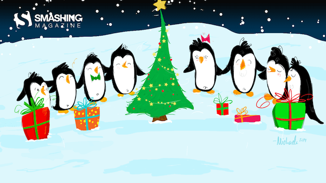 Christmas Wallpaper — A South Pole Christmas