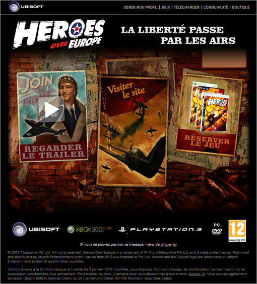 Screenshot of Ubisoft, topic: Heroes over Europe