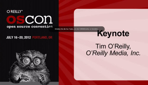 Tim O'Reilly - Keynote Of OSCON 2012