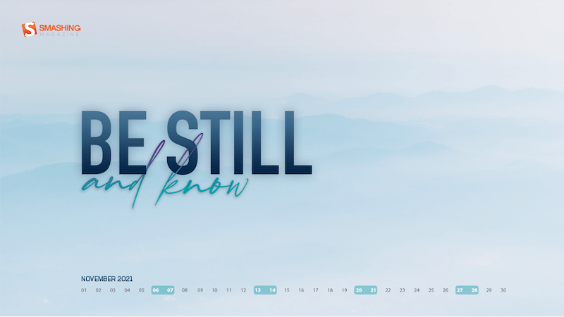 Be Still And Know