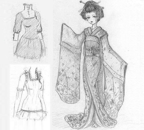 Textile & Fashion: Basic sketching and rendering  Pencil drawings for  beginners, Basic sketching, Pencil drawings easy