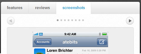 atebits module tabs screen shot.