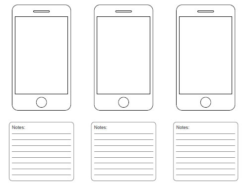 iphone 5 template printable