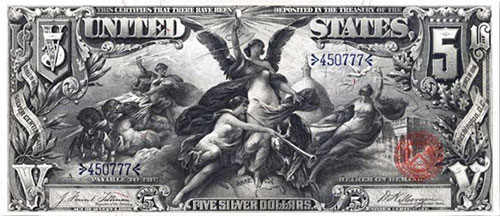 1896 US Five-Dollar Bill
