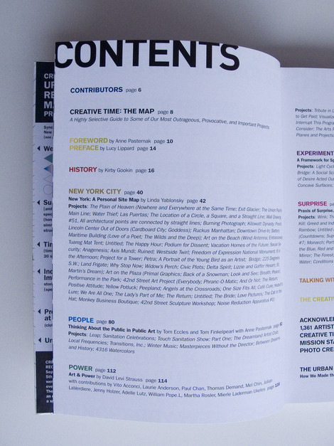 creative contents page