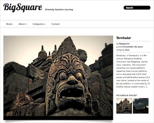 Big Square Free WP Theme