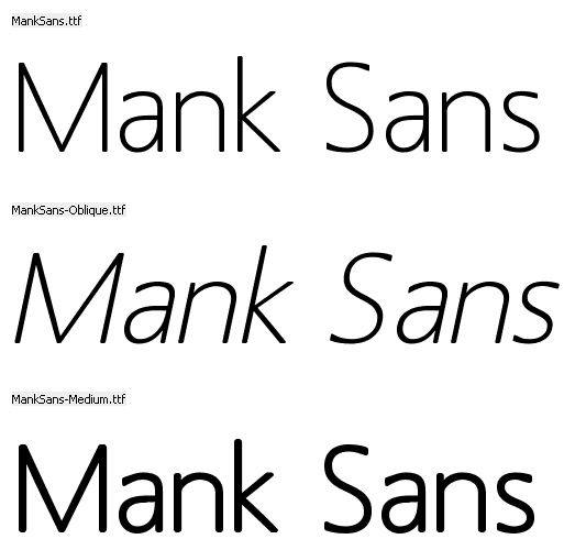 Mank Sans Freefont