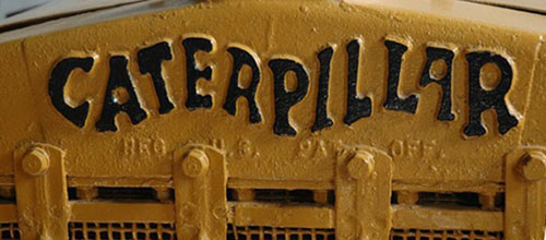 Original Caterpillar tractor logo.