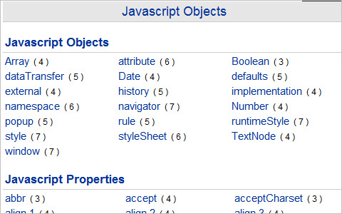  JavaScript Reference examples (example source code) 