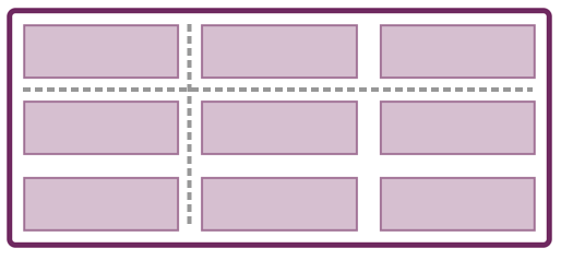 Image shows a grid with column and row lines highlighted