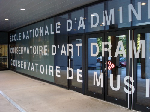 Wayfinding and Typographic Signs - ecole-nationale-1