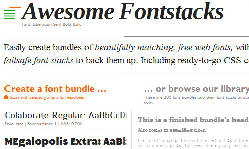 Awesome Fontstacks