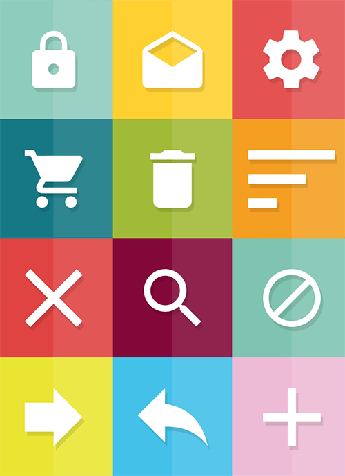A handy icon set for material designers