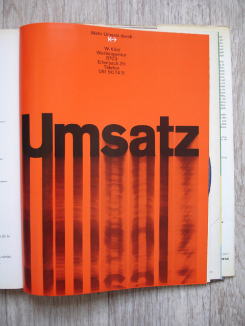 Swiss Graphic Design - Graphis Annual - 1965/66