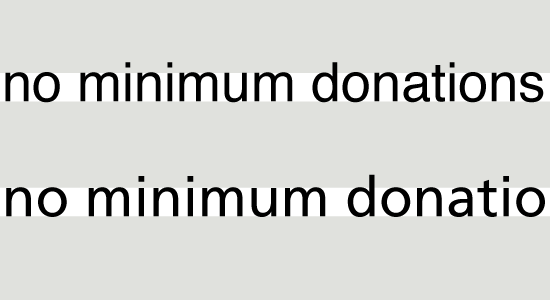 Simple Text Sample in Frutiger and Helvetica