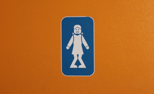 Wayfinding and Typographic Signs - lego-girls-room