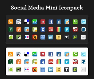Free Icons Round-Up - Social Media Mini Iconpack