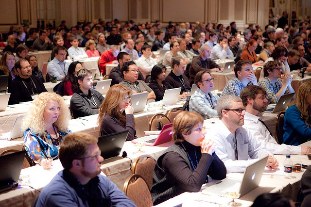 Inspire new employees by taking them to a quality conference. Image courtesy of flickr/Kris Krug