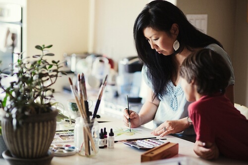 Ruth Simmons Chou working