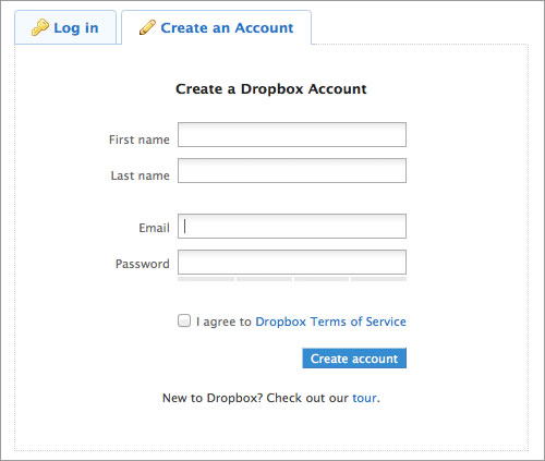 Dropbox Form