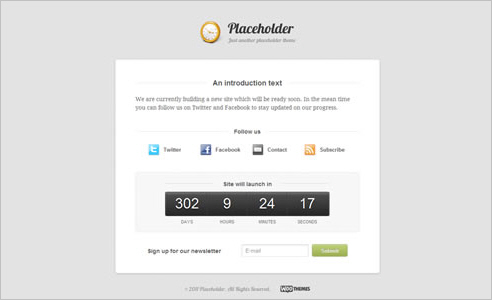 Placeholder Free WP Theme