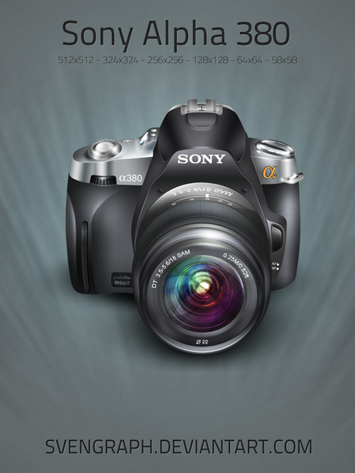 Free Icon Sets - camera sony alpha 380