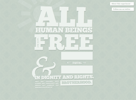 All Human Beings are Born Free