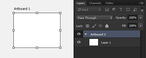 New Artboard is added and shown in the Layers panel