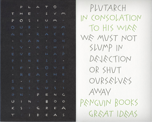 Two book typographic book covers by Pearson