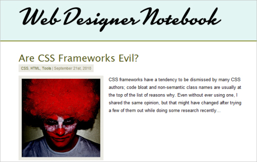 Are CSS Frameworks Evil?