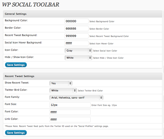 Social Toolbar
