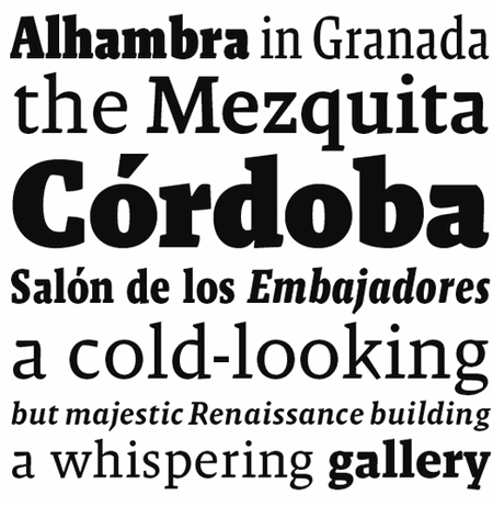 Professional Typefaces - Malaga by Xavier Dupré