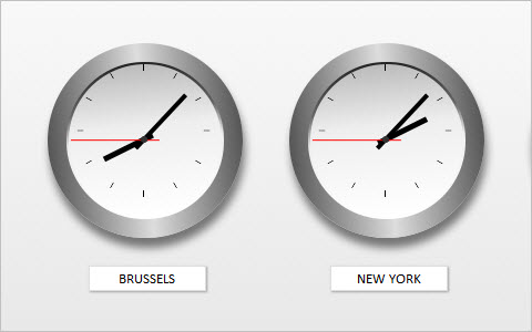  CSS World Clocks