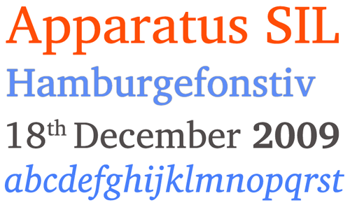 Typography Free Fonts - Apparatus SIL