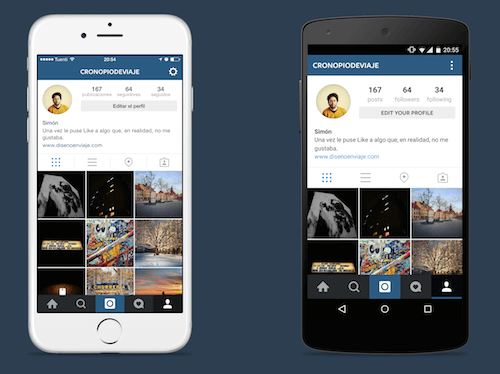 Instagram on iOS and Android