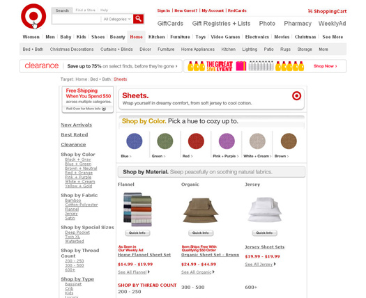 target screenshot