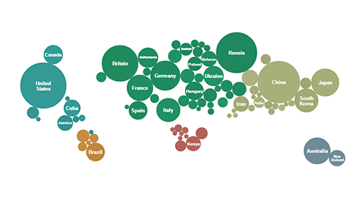 Sample bubble map.