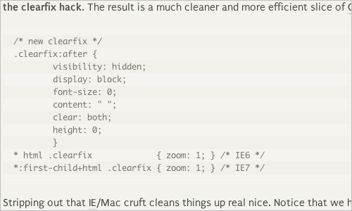 The New Clearfix Method