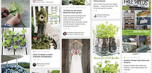 pinterest.com grid page