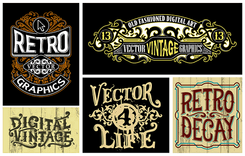 Retro Logo Mock-ups