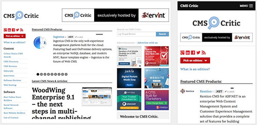 CMS Critic, a website that reviews content management systems, was built with Foundation.