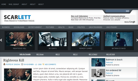 Free Wordpress themes